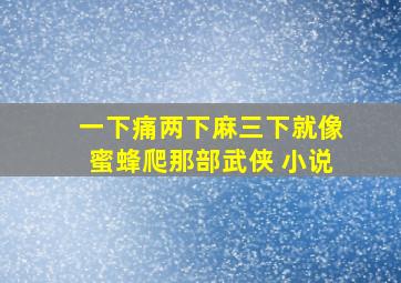 一下痛两下麻三下就像蜜蜂爬那部武侠 小说